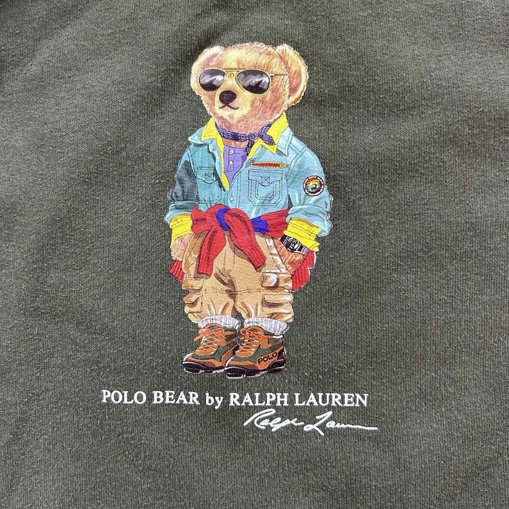 Polo Ralph Lauren 18M Polo Bear Color-Blocked‎ Fleece Crewneck Streetwear